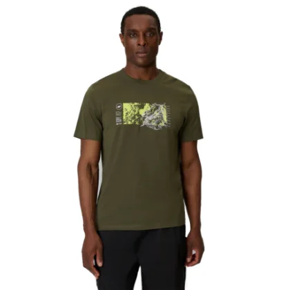 Férfi rövid ujjú póló 4F TSHIRT M2823-43S-KHAKI
