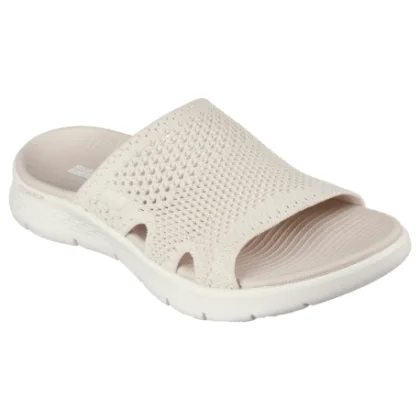 Dámske šlapky (plážová obuv) SKECHERS Go Walk Flex Sandal Elation W natural