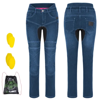 Dámske moto jeansy W-TEC Biterilla Eva Lady Farba čierna,
