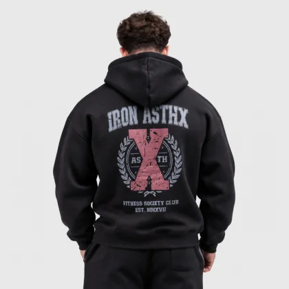 Pánska mikina Iron Aesthetics X-Society, hnedá