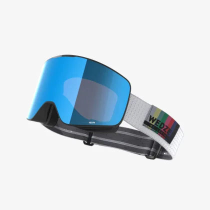 WEDZE Lyžiarske okuliare G 900 HD Cyl s vymeniteľným fotochromatickým zorníkom biele S