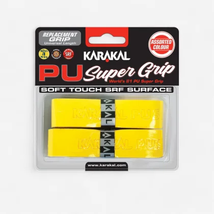 KARAKAL Squashové omotávky Super PU 2 ks žlté bez