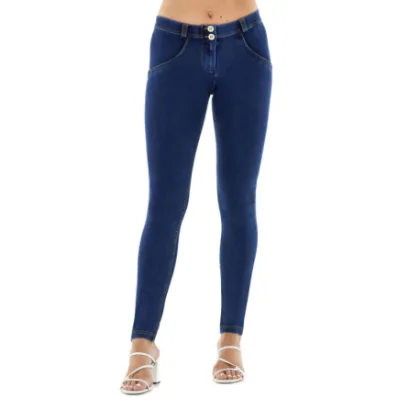 Női jeggings nadrág FREDDY WR.UP® skinny push up organic cotton jeggings-Blue