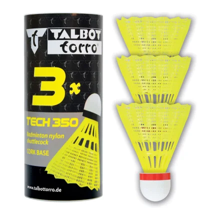 Bedmintonové loptičky TALBOT TORRO Tech 350 Fast 3 ks - žlté