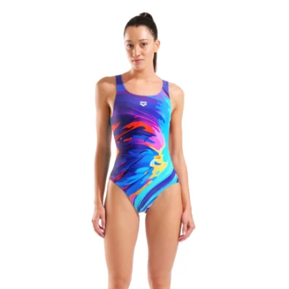 Dámske plavecké jednodielne plavky ARENA W Arena Placement Swimsuit O Back L