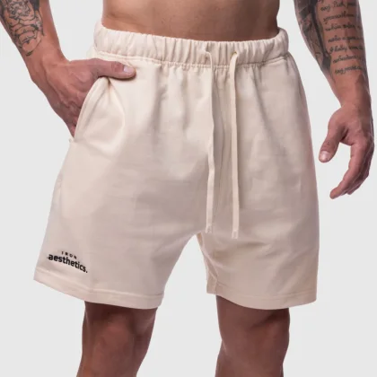 Pánské bavlněné šortky Iron Aesthetics Ambition, béžové