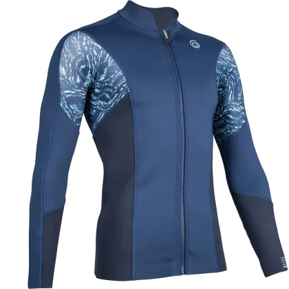 DECATHLON Pánsky neoprénový top 1,5 mm proti UV žiareniu s dlhým rukávom modrý M
