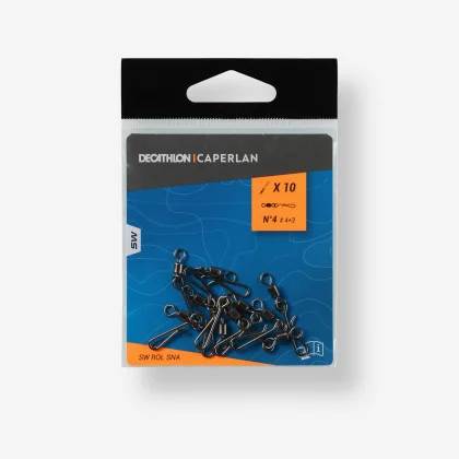 CAPERLAN Obrtlík s karabínkou na lov technikou surfcasting SW ROL SNA č. 4 bez
