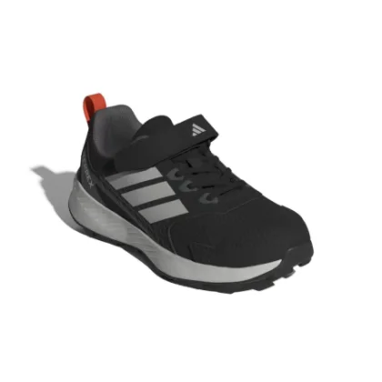 Detská nízka turistická obuv ADIDAS Terrex Tracefinder K core black grey one semi impact orang