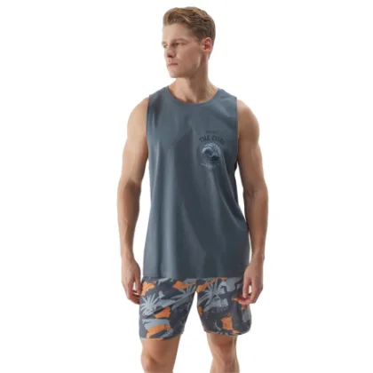 Pánské tílko 4F TSHIRT-4FWSS24TTSHM1319-22S-ANTHRACITE