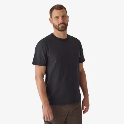SOLOGNAC Odolné tričko 500 čierne s logom „Resistant Gear“ L