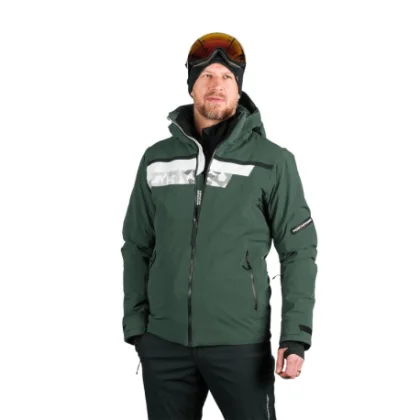 Pánska lyžiarska bunda NORTHFINDER VOLOS-550blackdarkgreen