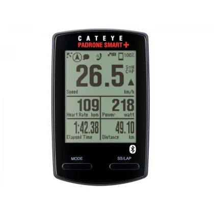 CATEYE Cyklopočítač CAT Padrone Smart+ (SC100B W/SPDCDCHR) (černá)