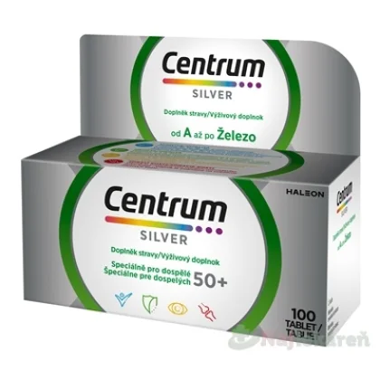 Centrum Silver multivitamín pre starších dospelých nad 50 rokov 100 tabliet