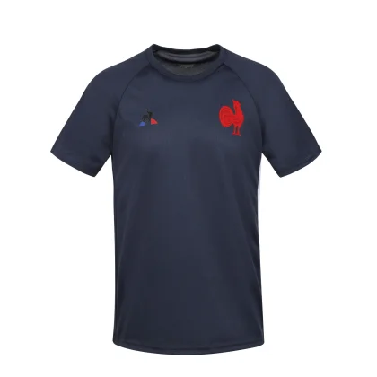 LE COQ SPORTIF Ragbyový dres pre dospelých na tréningy replika francúzskeho tímu modrý S