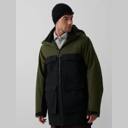 Zimný kabát membrána 10000 pánsky - khaki