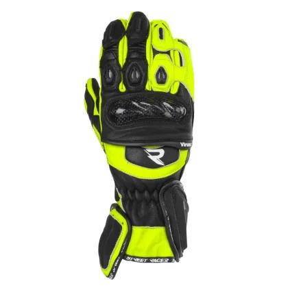 Street Racer Rukavice na motorku Virus 2 černo-fluo žluté