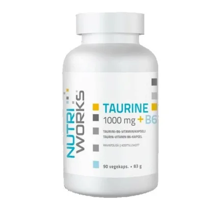NutriWorks Taurine 1000mg + B6 90 kapslí