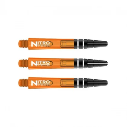 Násadky na šípky Red Dragon Nitrotech plastové oranžové, krátke