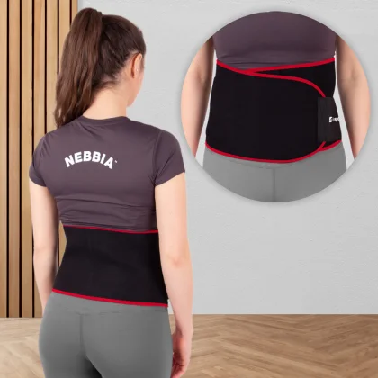 Neoprénový pás inSPORTline Swaist Farba červená,