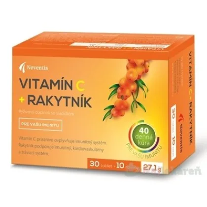 Noventis Vitamín C + Rakytník 500 mg 40 tabliet