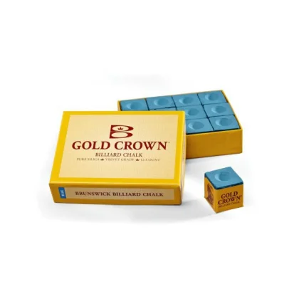 Biliardová krieda Brunswick Gold Crown 12ks, modrá