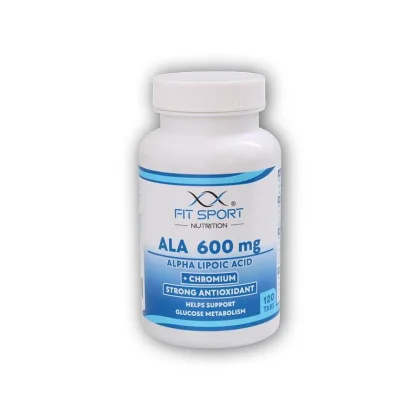 FitSport Nutrition ALA 600mg Alpha Lipoic Acid + Chromium 120 tabs - Kyselina Alfa Lipoová