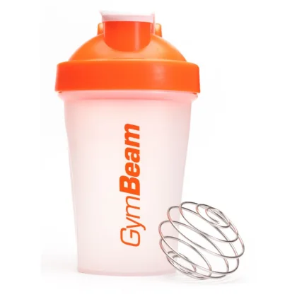 Šejker Blend Bottle priesvitno-oranžový 400 ml - GymBeam