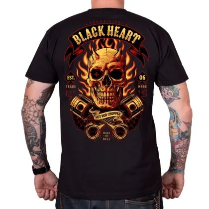 BLACK HEART Hell Boy čierna - 3XL
