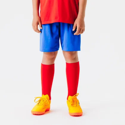 KIPSTA Detské futbalové šortky ESSENTIEL Club modré 12-13 r (151-160 cm)