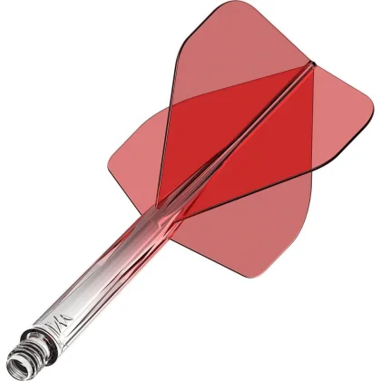 Mission Force 90 priehľadné červené, štandardné No2 letky a dlhé násadky