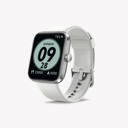 DECATHLON Inteligentné športové hodinky s kardio meraním CW500 S biele bez