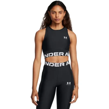 Under Armour HeatGear Rib Tank-BLK 2025 dámský sportovní top