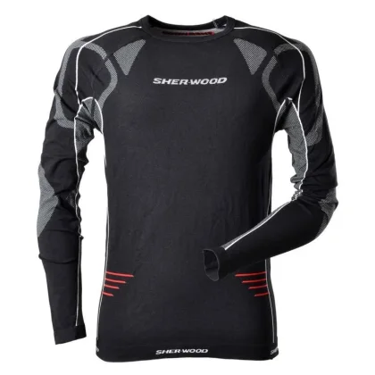 Sherwood Triko s dlouhým rukávem Comfort Compression POUZE černá, Senior (VÝPRODEJ)