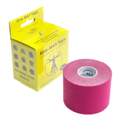 KINE-MAX Super-pro cotton kinesiology tape červená tejpovacia páska 5 cm x 5 m 1 ks