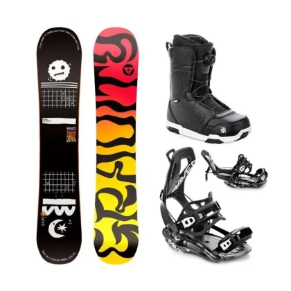 Gravity Empatic 24/25 snowboard + Raven Fastec FT360 black vázání + Raven Flush MOZ boty