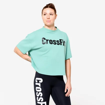 NORTHERN SPIRIT Dámske crop top tričko na Crossfit® zelené S