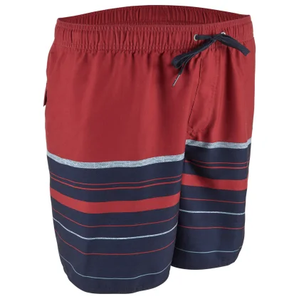 QUIKSILVER Pánske plážové šortky Aquastripe 17' Quiksilver červené L