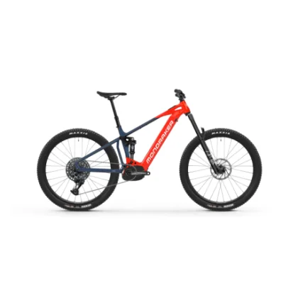 Horský elektrobicykel MONDRAKER Chaser R, flame red midnight blue crystal white