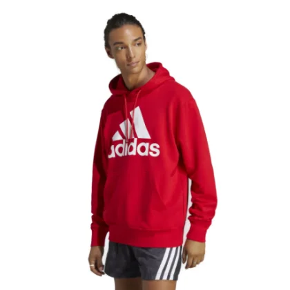 Pánska mikina s kapucňou ADIDAS M BL FT HD-IC9365-Red