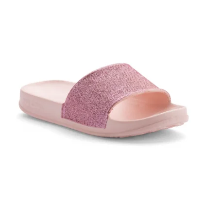 Detské šlapky (plážová obuv) COQUI Tora candy pink glitter