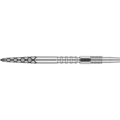 Hroty na šípky TARGET Swiss Point steel, DS Surge kovové, 30mm, strieborné 3ks