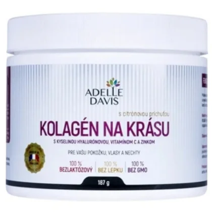 ADELLE DAVIS Kolagén na krásu prášok s citrónovou príchuťou 190 g