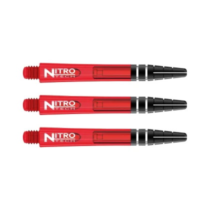 Násadky na šípky Red Dragon Nitrotech plastové červené, dlhé