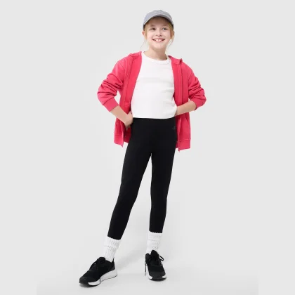 Dívčí pletené leginy - černé
