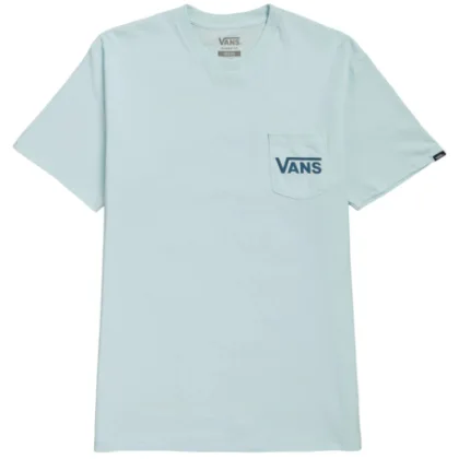 Pánské tričko s krátkým rukávem VANS STYLE 76 BACK SS TEE-BLUE GLOW-TEAL
