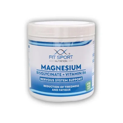 FitSport Nutrition Magnesium Bisglycinate + Vitamin B6 270 vege caps - Hořčík