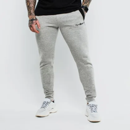 GymBeam Tepláky Slimfit Grey S