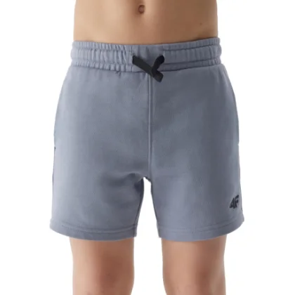 Chlapčenské teplákové kraťasy 4F JUNIOR SHORTS CAS-JWSS24TSHOM272-34S-LIGHT BLUE