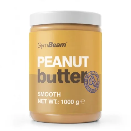 100% Arašidové maslo 900 g - GymBeam Variant: S kúskami - Crunchy - 1000 g